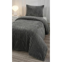 Soft Arya Tek Kişilik Yatak Örtüsü 180x240 Antrasit