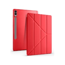 Samsung Galaxy Tab S10 Plus Uyumlu X820 12.4 İnç Katlanabilir Kalemlikli Standlı Akıllı Kılıf Kapaklı Kılıf