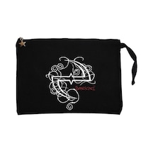 Evanescence Logo Siyah Clutch Astarlı Cüzdan / El Çantası Siyah