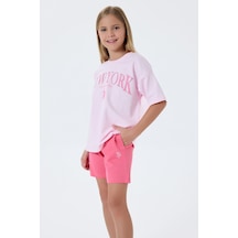 U.S. Polo Assn. Kız Çocuk Pembe Şort Takım Us2510-c-v1 Pembe
