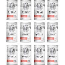 Molly Somonlu Soslu Köpek Konservesi 400 G X 12 Adet