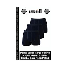 Armoris Delux Serisi Parça Tekstil Seçim Erkek Lacivert Bambu Boxer 3'lü Paket