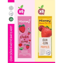 Mixmey Çilek Şöleni Meyve Barı – 12 Adet | Atıştırmalıklar – Glutensiz, Koruyucusuz, - 12 Adet