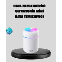 Hubrendy Tekno Taşınabilir Usb Mini Nemlendirici Led Aydınlatmalı, Çift Püskürtme Modu