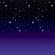 1er Pack Starry Nıght Arka Plan, 4-feet 30-feet