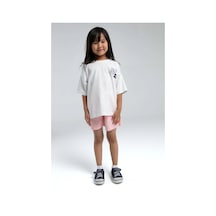 U.S. Polo Assn. Kız Çocuk Şort Takım - Beyaz Beyaz