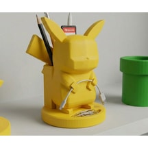 Pikachu Figürlü Dekoratif Masaüstü Düzenleyici Ve Kalemlik - Özel Tasarım