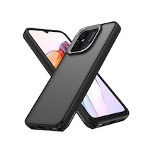 Xiaomi Redmi 12c Uyumlu Kılıf Elegant Kapak - Siyah