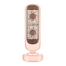 Çalışma Için Yeni Stand Usb Fan Pil Şarj Edilebilir Kule Masa Fanı 1 6875 Pembe