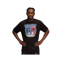 Puma Hoopaverse Tee 4 Bla Siyah Erkek Kısa Kol T-shirt 000000000102267084 Siyah