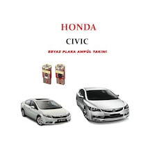 Honda Cıvıc Plaka Ampül Set Beyaz Arıza Işığı Yakmaz Canbus