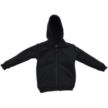 Suntek 1/6 Ölçekli Erkek Siyah Zip Up Hoodie Kazak Için 12 ''