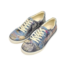 Kadın Vegan Deri Çok Renkli Sneakers - I Believe In Unicorns Tasarım