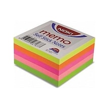Memo 12012 Yapışkanlı Not Kağıdı 75 X 75 Mm 400 Yaprak - Karışık Neon Renk