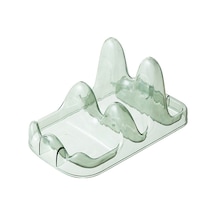 Cbtx Çift Katmanlı Tencere Kapağı Tutucu Standı Yemek Kaşığı Dinlenme Mutfak Gereçleri Dinlenme Rafı - Yeşil