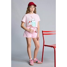 Defacto Gabardin Şort Kız Çocuk H1514a826hspn343 Pembe-pn343