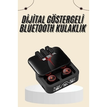 Kablosuz Şarj Göstergeli Powerbank Özellikli Bluetooth Kulaklık Çağrı Cevaplayabilen Kulak Içi
