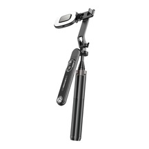 Lenyes Lph103 Çok Fonksiyonlu Sabitleyici Ayrılabilir Bluetooth Kumandalı Tripod Selfie Çubuğu Siyah