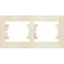 Makel Defne Krem İkili Yatay Çerceve