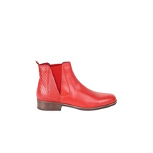 Bueno Shoes 01WR3321 Kırmızı Deri Kadın Düz Bot