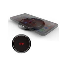 Kablosuz Şarj Aleti 15w Qi Charging Pad , Ve Uyumlu Usb-c Giriş, Premium Deri Yüzey & Kompakt Tasarım