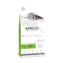 Molly Düşük Tahıllı Hypoallergenic Somonlu Light Kısırlaştırılmış Yetişkin Kedi Maması 15 Kg