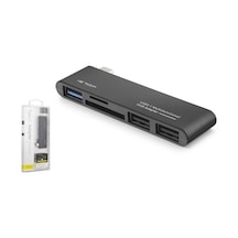 Type-c Hub Usb 3.0 Usb 2.0 Sd Tf Kart Okuyucu 5 Port Tu251