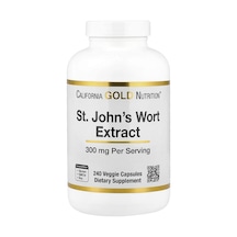 Takviye California Gold Nutrition, St John's Wort Extract, 300 Mg, 240 Veggie Capsules