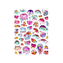 Sticker Kabartmalı Stiker Defter Planlayıcı Etiket Ldd022 -24x19cm - Mutlu Bulutlar
