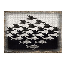 Tablomega Ahşap Mdf Puzzle Yapboz Kuşlar Ve Balıklar (538012520)