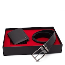 Pierre Cardin Deri Cüzdan & Kemer İkili Set Pc100f-1135s3l Siyah