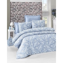 Tek Kişilik Exclusive Deluxe Saten Nevresim Takımı Blue Diğer