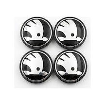 Skoda 55 Mm Jant Göbek Kapağı 4 Lü Set 52 Mm Tırnak Octavia Fabia Rapid Superb Karoq Yeti Uyumlu - 923860665