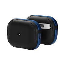 Movenchy Apple Uyumlu Airpods Pro 2 2.nesil Mo-a8 Armor Kılıf - Lacivert Çok Renkli