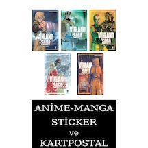 Vinland Saga 1-2-3-4-5 Manga Seti 5 Kitap / Anime-manga Sticker Ve Kartpostal