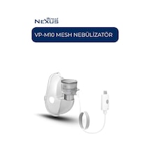 Direct Nexus USB Portatif Mesh Nebülizatör VP-M10 | Taşınabilir, Şarj Edilebilir, Sessiz (<25 dBA), 8 ml Hazne
