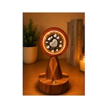 3d Kristal Kalp Led Gece Lambası Ekru Ekru