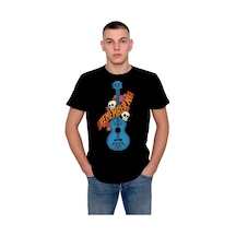 Guitar Gitar Remember Me Skull Kuru Kafa Flowers Tişört Unisex T-shirt 001