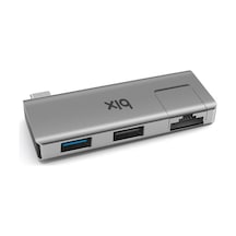 Bix BX21HB Type-C to USB 3.2 USB 2.0 RJ45 Dönüştürücü Adaptör