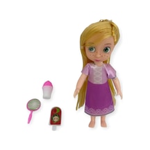 Aksesuarlı Mini Prenses Oyuncak Bebek 13 Cm Lisinya Mor