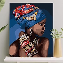 Hobi Sanat Sayılarla Boyama Tuval Seti Fırça Boya Dahil Çıtalı 40x50 Cm - Zarafet