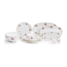 Maxx Doria Garden Collection Bruxa 12 Kişilik 58 Parça Yemek Takımı Pa2125 Beyaz