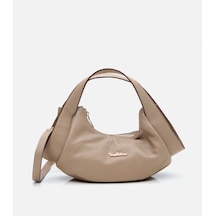 Hotiç Kadın Deri Vizon Çapraz Askılı Çanta 03cah309430a450 Vizon