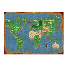 Tablomega Ahşap Mdf Puzzle Yapboz Dünya Haritası (538015970)