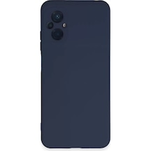 Newface Xiaomi Poco M5 Kılıf Nano İçi Kadife Silikon - Lacivert