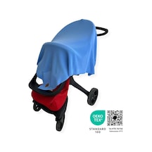 Lttle Dedi Dua Yumuşak Örme Bebek Battaniyesi, Oeko-tex 100 Sertifikalı - Hipoalerjenik Ve Isı Düzenleyici - Lüks Konfor, Nefes Alabilen Yapılı Çocuk Örtüsü, Mavi 80x100 Cm 36 Derece Üstü