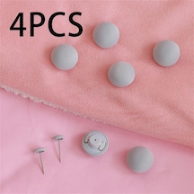 Gri 4 Adet-yorgan Çarşaf Yorgan Klipsi Kaymaz Battaniye Tokaları Nevresim Anti-run Artefakt Çok Fonksiyonlu Yorgan Sabitleme Klipsi Sabitleyici