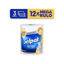 Selpak® 1 3 Yağ Emici Mega Rulo Havlu 12'li