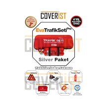 Eva Trafik Seti Plus - 1 Kg Yangın Tüpü - 4 Yıllık - Kırmızı - Silver Paket