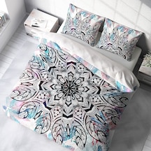 Monohome Ethnic Mandala2 3D Pamuk Saten Çift Kişilik Nevresim Tak